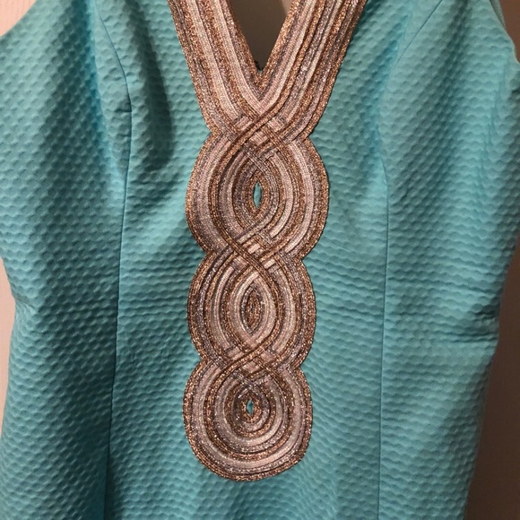 Lilly Pulitzer Serene Blue Valli Shift Dress Size2 - Picture 3 of 13